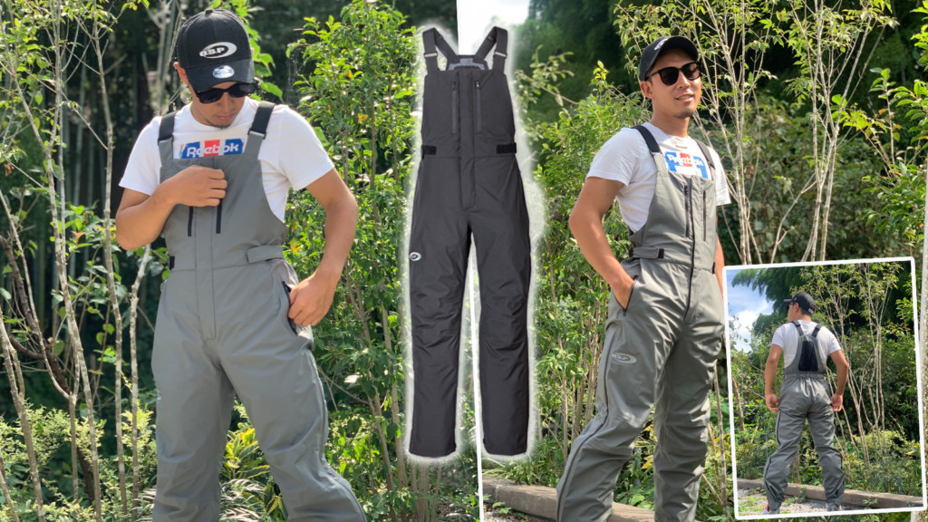 O.S.Pビブパンツ L グレー スノーボーダーやアウトドアマンから大人気のビブパンツって何