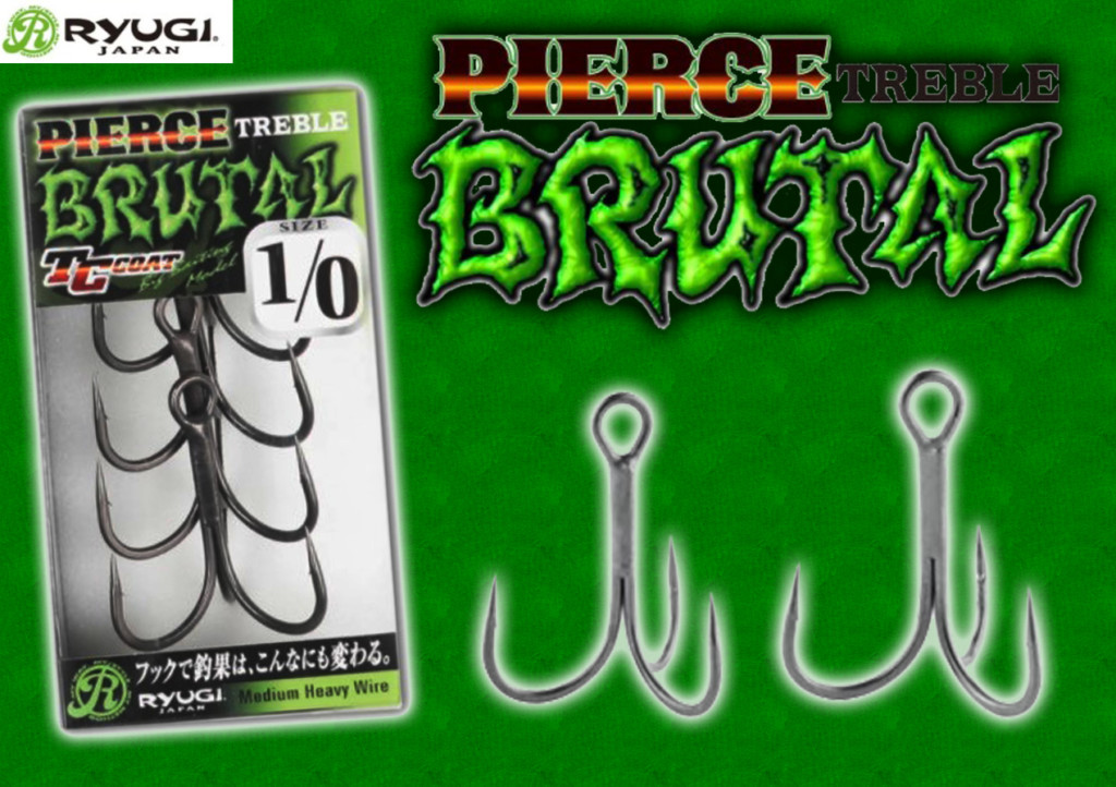 デカバスには強くて刺さるフックを 春が本格的になる前にプラグのフックを交換 リューギ ピアストレブルブルータル を紹介 釣りの総合ニュースサイト Lurenewsr ルアーニュース アール