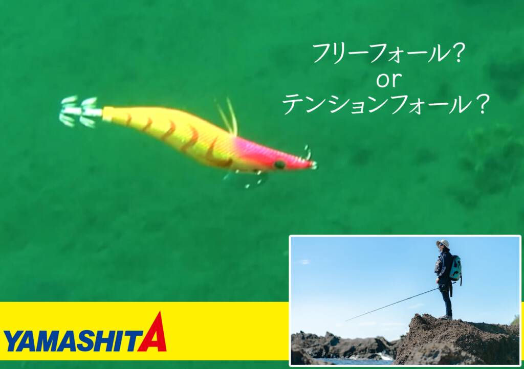 フリーフォールorテンションフォール イカはどちらのフォールで釣れるのか 釣りの総合ニュースサイト Lurenewsr ルアーニュース アール