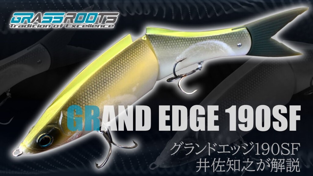 意のままに操れるグライドベイト「グランドエッジ190SF」。井佐知之
