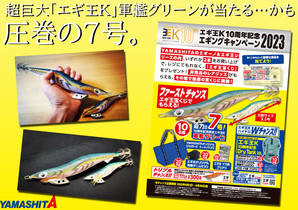 あぁ、また買ってしまうのか。大量のエギを。ヤマシタエギング