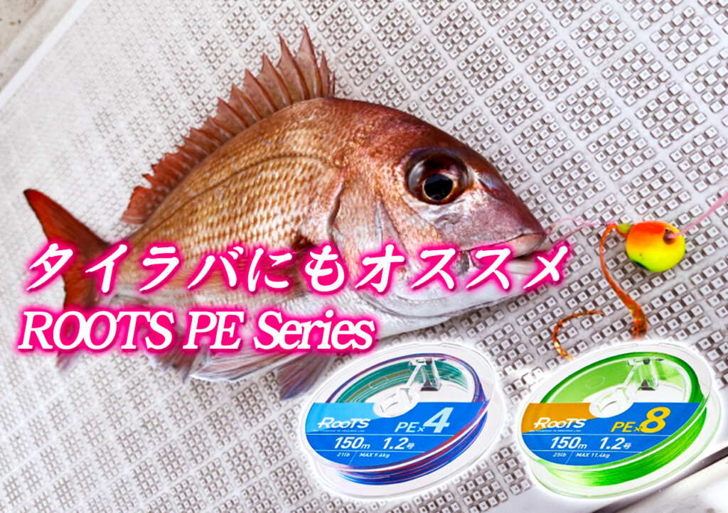 ルーツ PE(初回限定版) 春のタイラバに！ゴーセンのマルチパーパス「ROOTS（ルーツ） PE