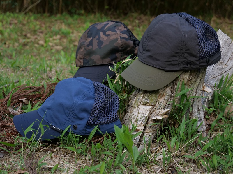 帽子　ブルー　紫外線対策　キャンプ　釣り　ハット　フリンジ　調整可能